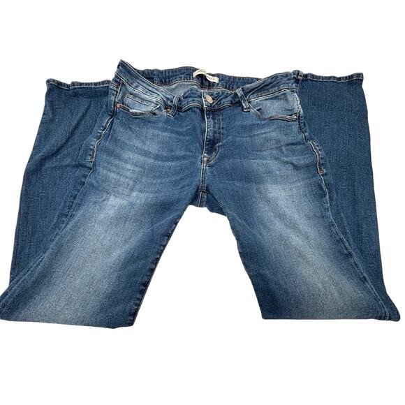 Mavi Jeans Womens 30x29 Blue Denim Slim Straight Leg Medium Wash Low Rise Faded - Picture 1 of 12